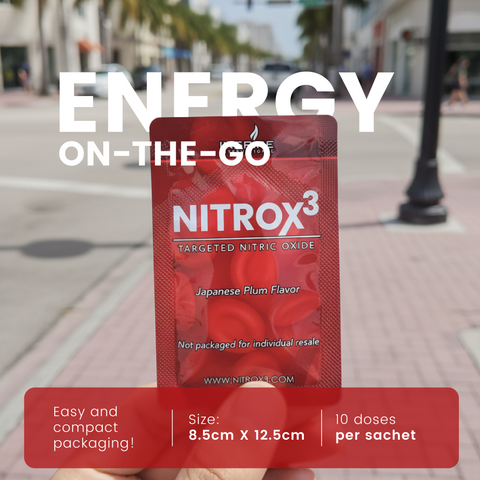 Nitrox 3 -  Arginine + Vitamin B1 and B12 - Nitric Oxide Booster
